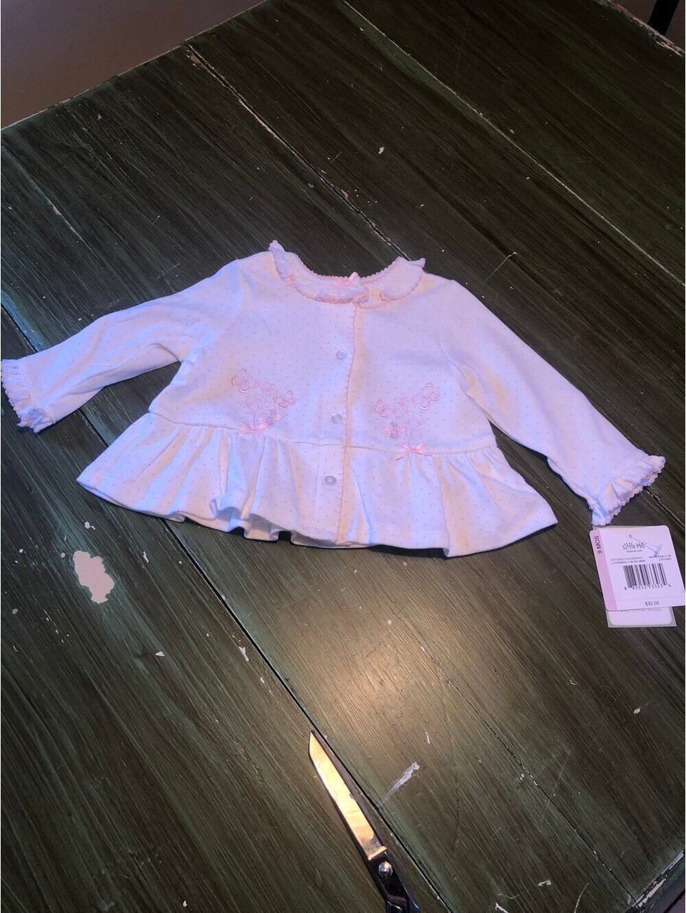 Little Me NWT Baby Girl Pink Cardigan - Size 9 Months